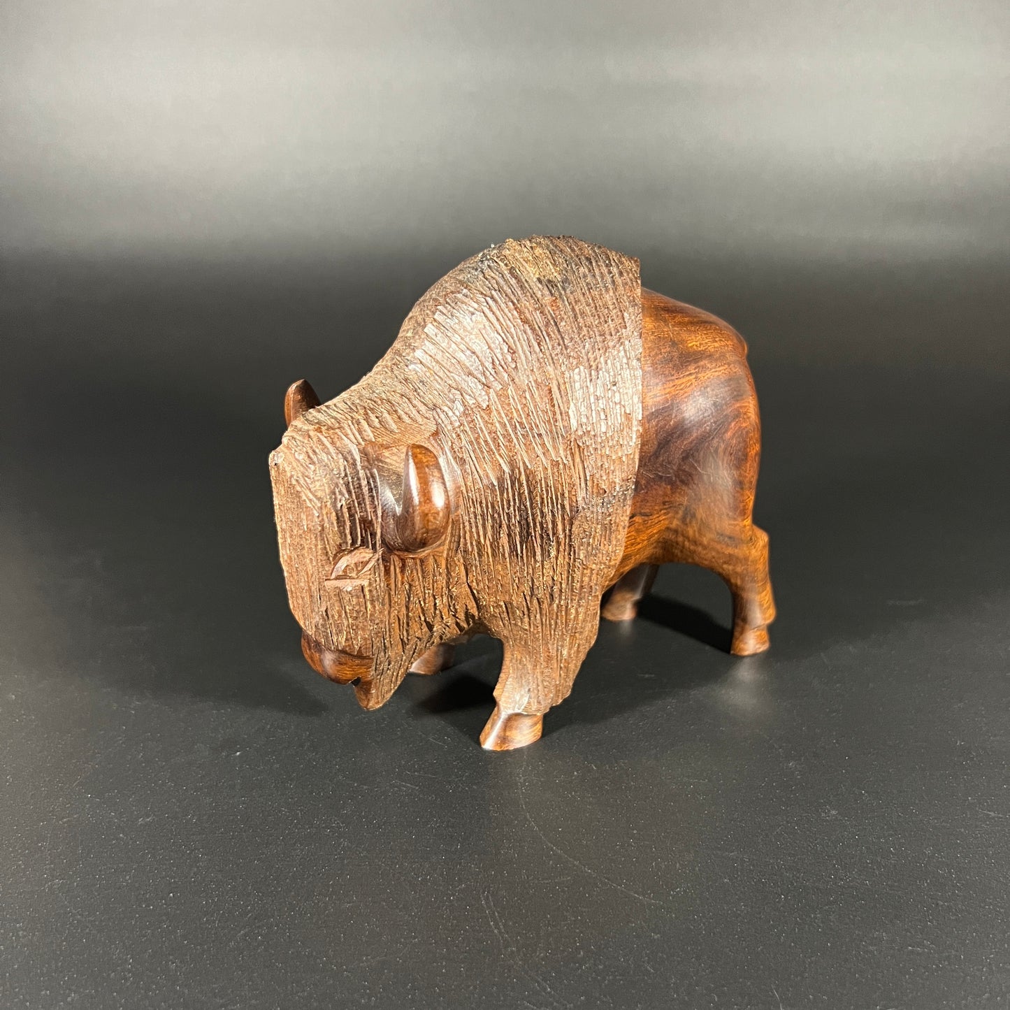 Ironwood Buffalo Carving