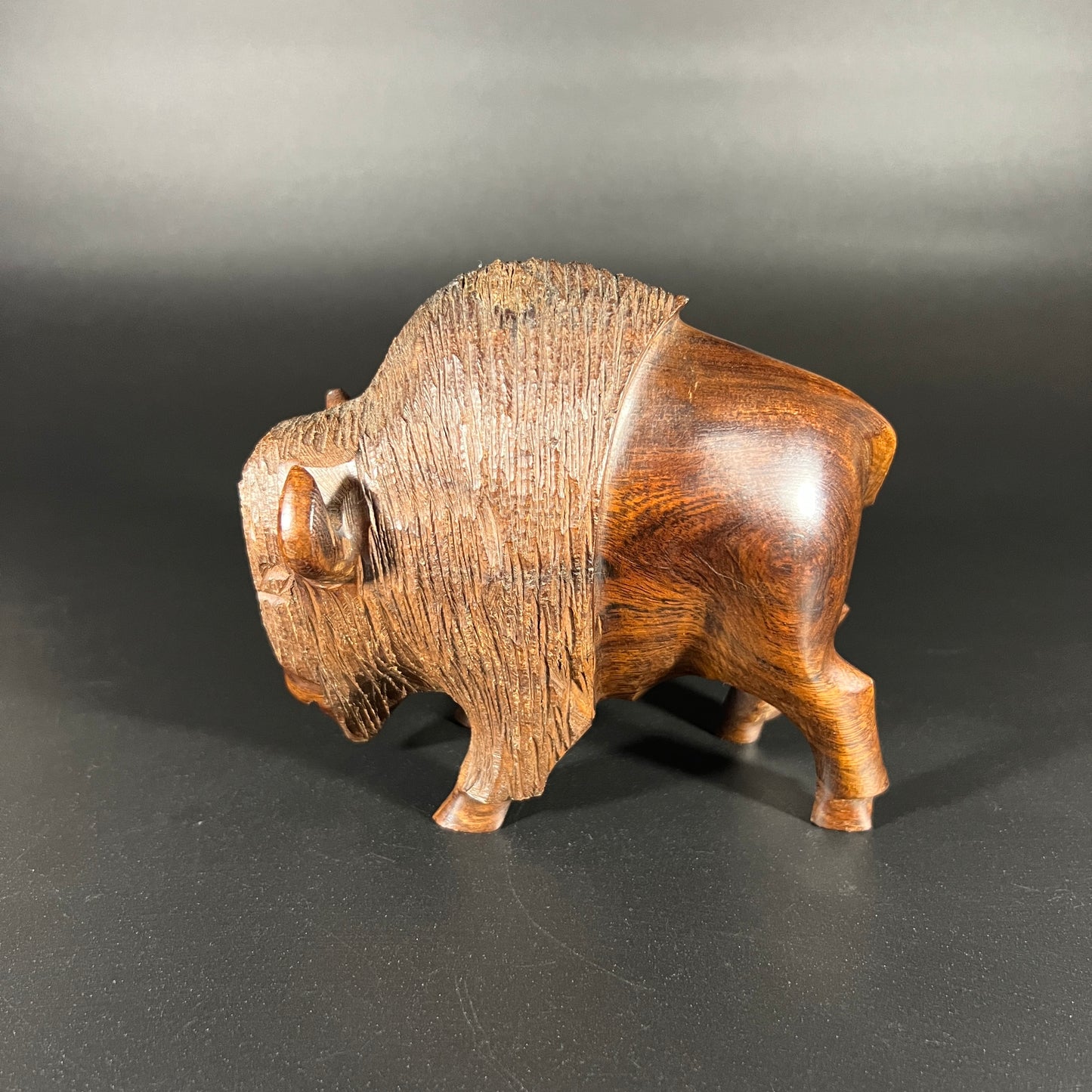Ironwood Buffalo Carving