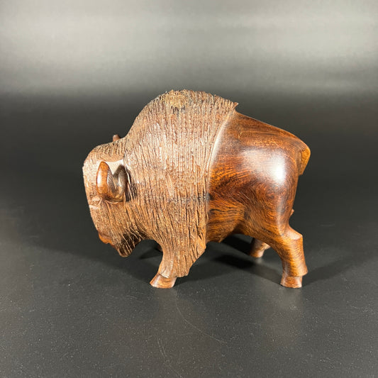 Ironwood Buffalo Carving
