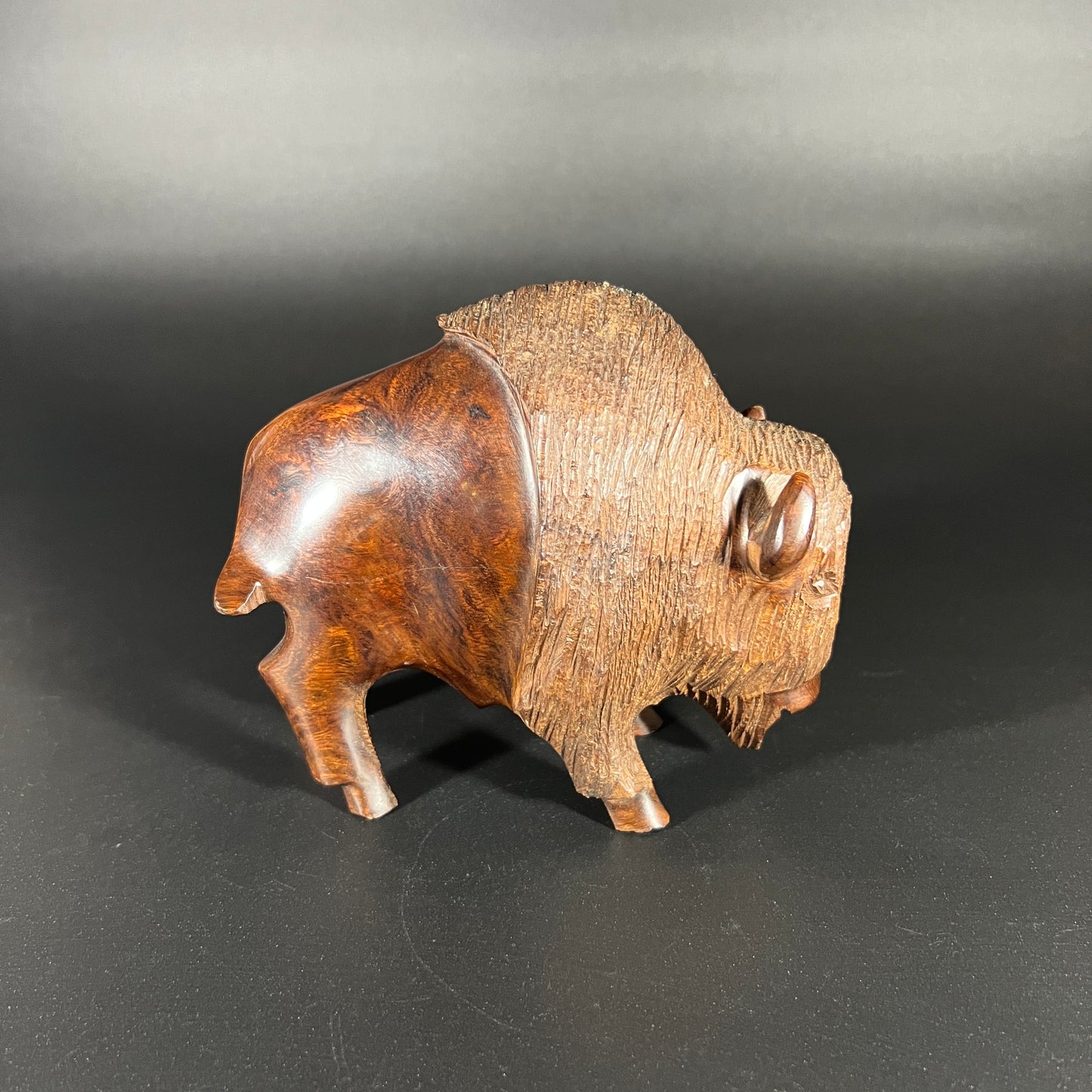 Ironwood Buffalo Carving