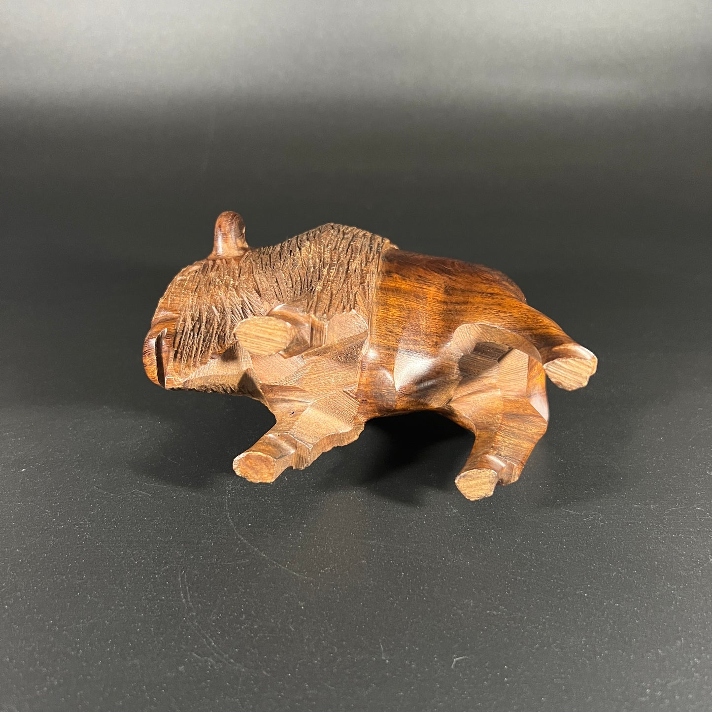 Ironwood Buffalo Carving