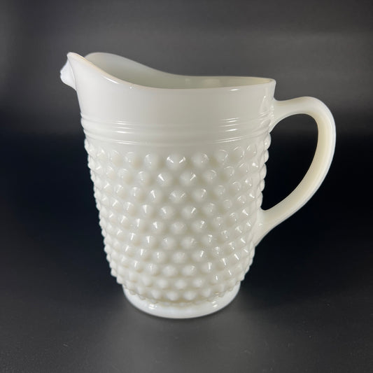 Fenton Hobnail Milk Glass Pitcher