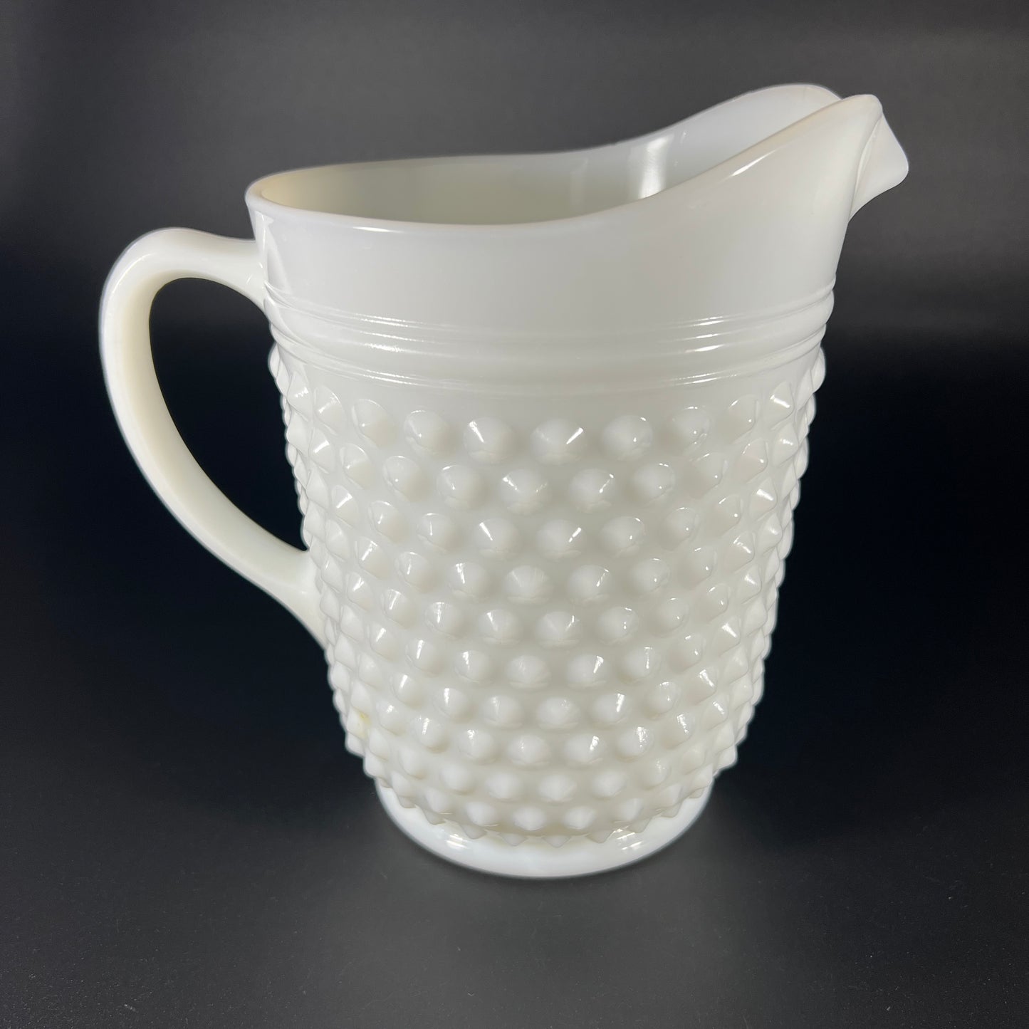 Fenton Hobnail Milk Glass Pitcher