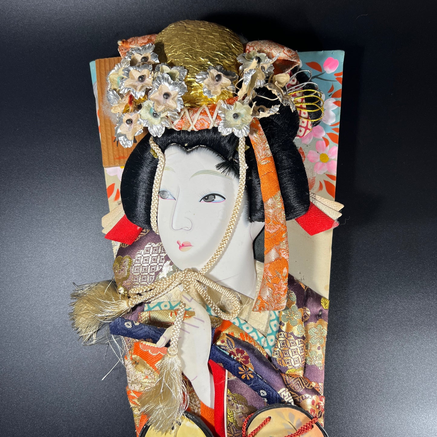 Large Japanese Hagoita Geisha Paddle