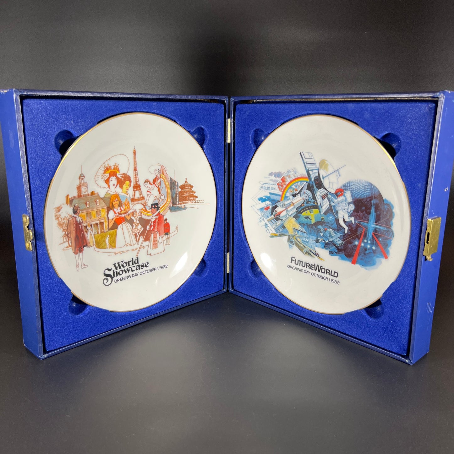 Epcot 1982 Opening Day Plate Set