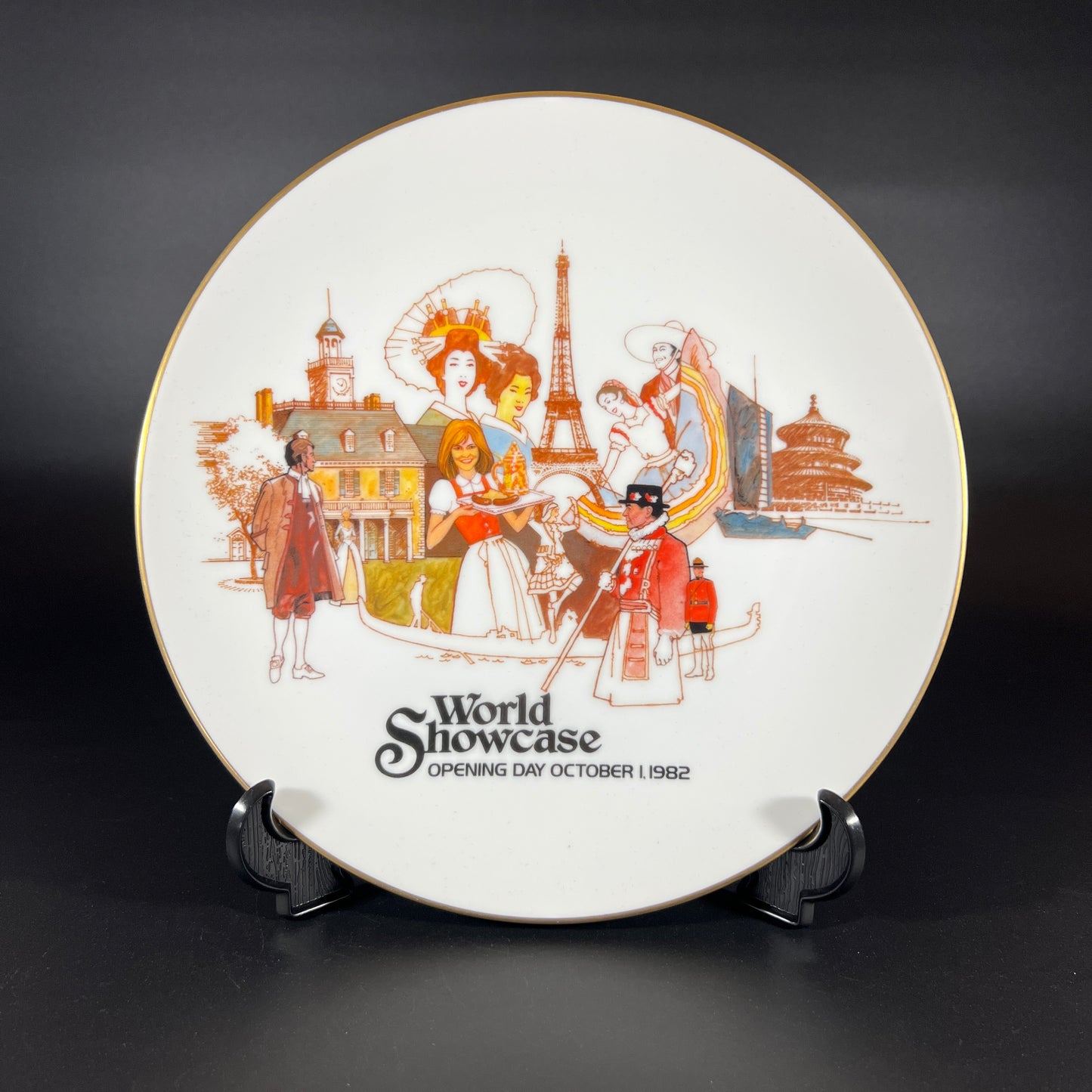 Epcot 1982 Opening Day Plate Set