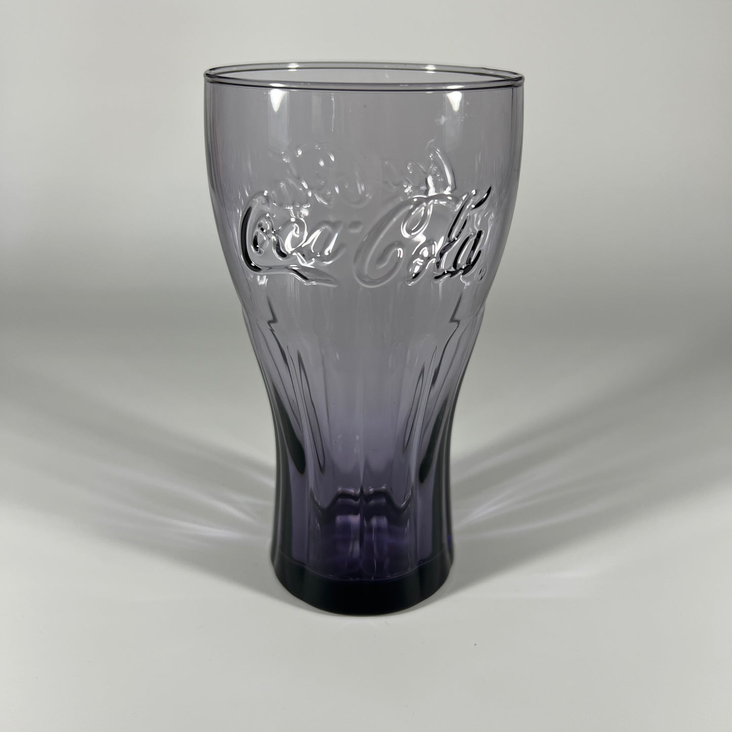 Purple Coca-Cola Glass