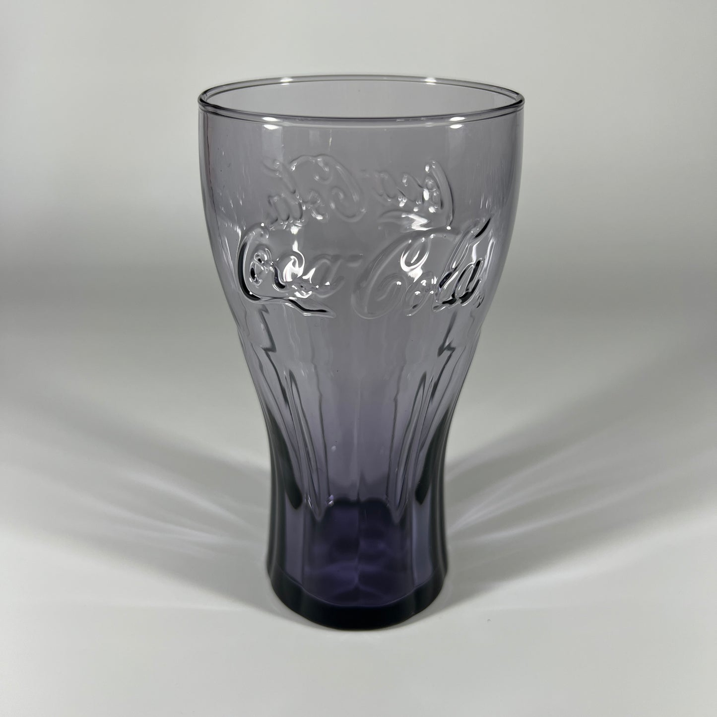 Purple Coca-Cola Glass