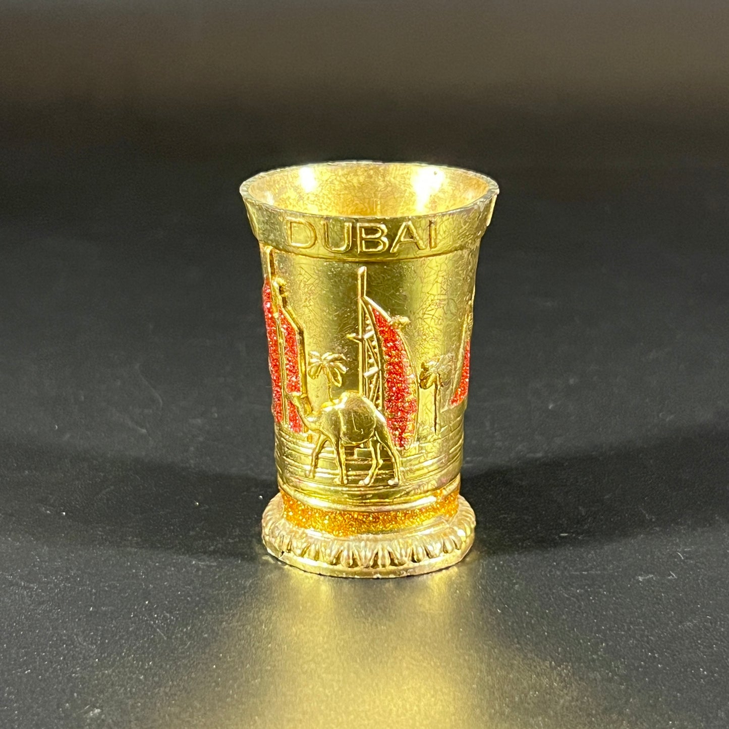Gold Dubai Souvenir Shot Glass