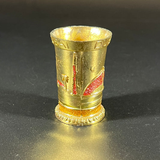 Gold Dubai Souvenir Shot Glass