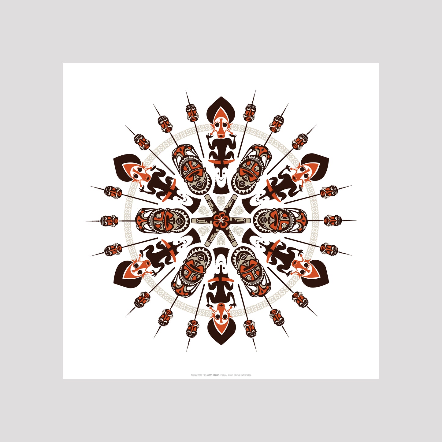Tiki All-stars Print (12 x 12)