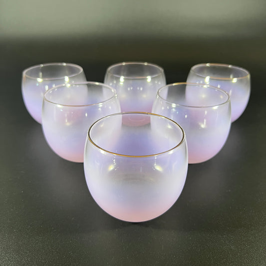 Lavender Blendo Roly Poly Glasses (set of 6)