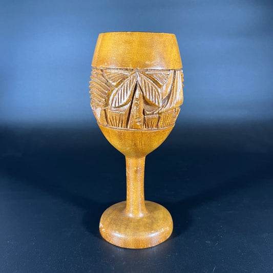 Hand-carved Tiki Goblet
