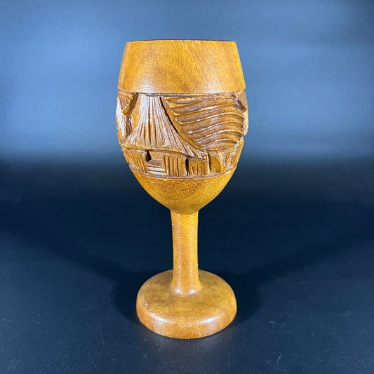 Hand-carved Tiki Goblet