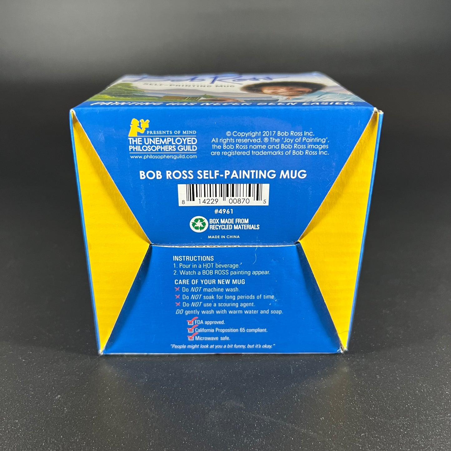 Bob Ross Self Painting Mug