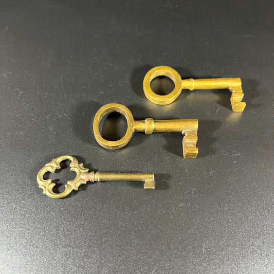 Antique Brass Keys (set of 3)