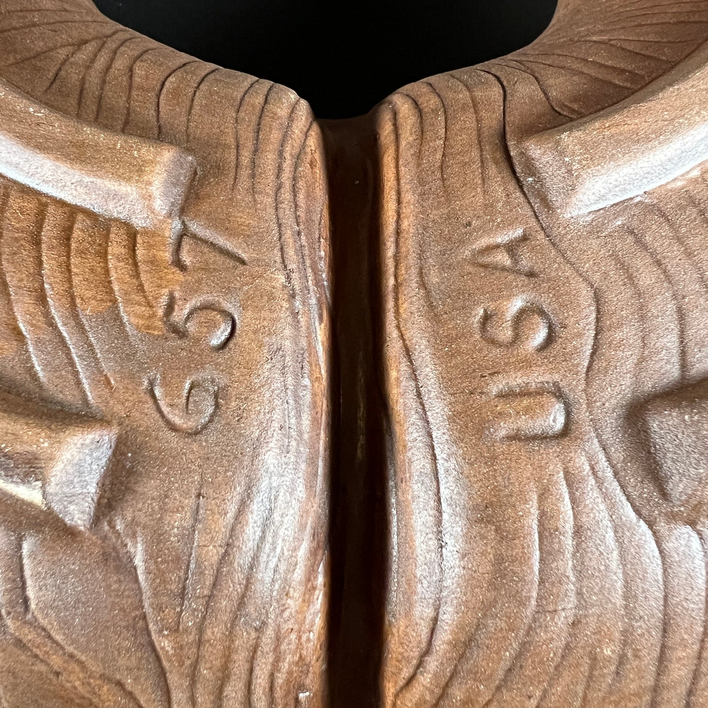 California Pottery Orange 2 Piece Serving Dish