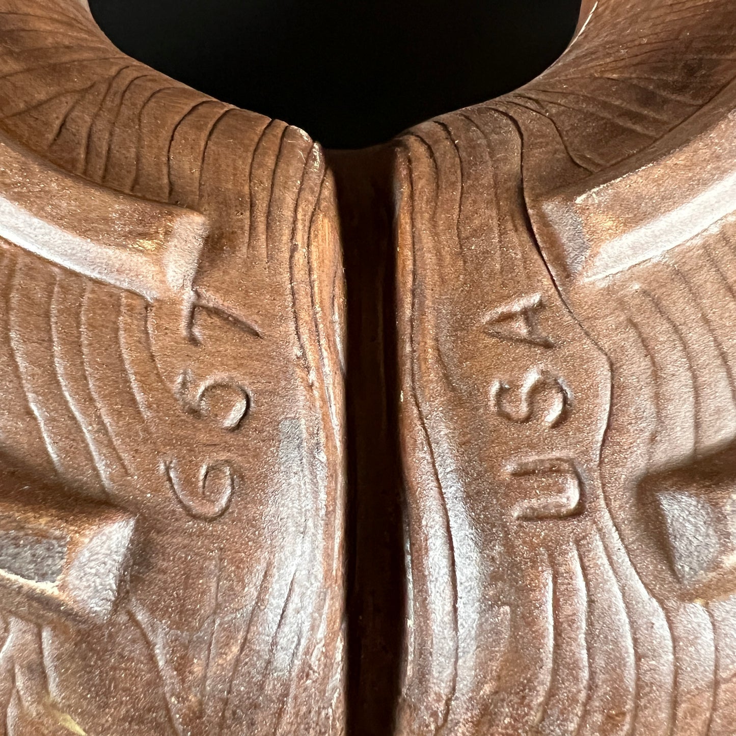 California Pottery Orange 2 Piece Serving Dish