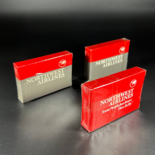 Northwest Airlines Playing Card Decks NIB (set of 3)