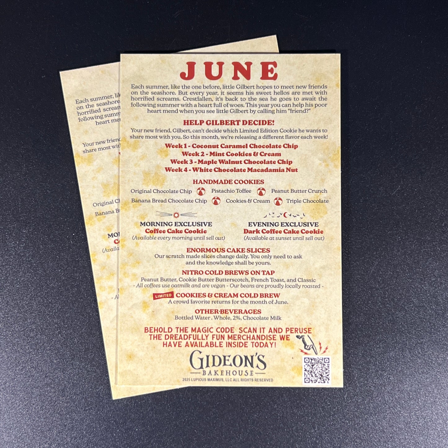 Gideons Bakehouse Ephemera Lot