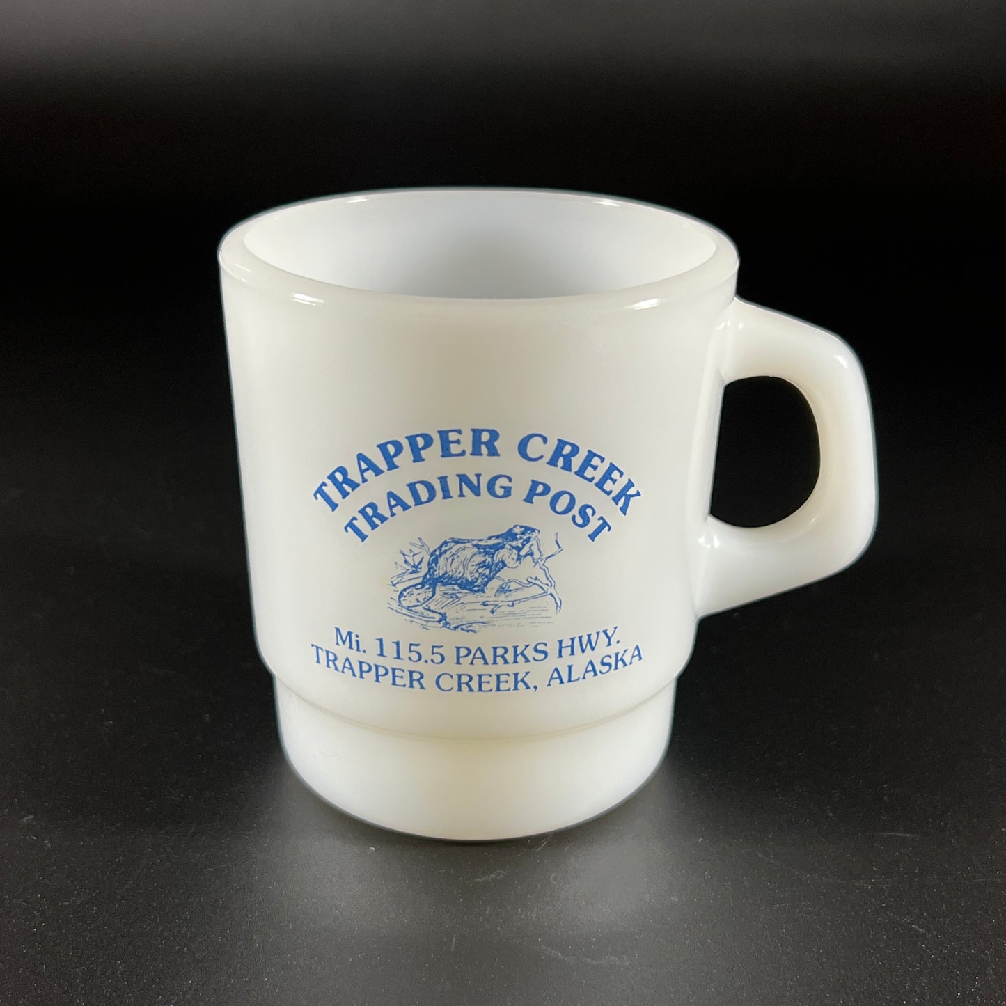 Vintage Trapper Creek Trading Post Alaska Mug