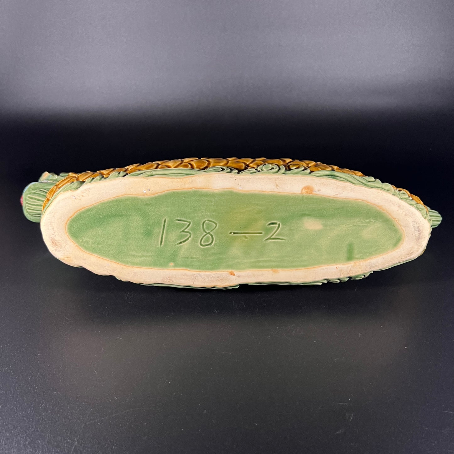 Vintage Majolica Chinese Dragon Planter