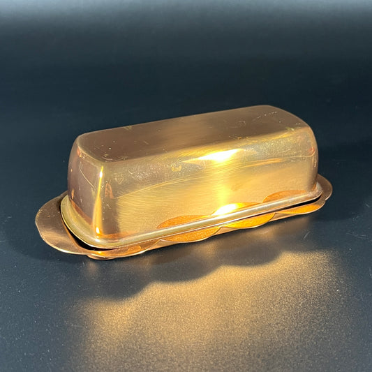 1970s Coppercraft Guide Copper Butter Tray with Lid