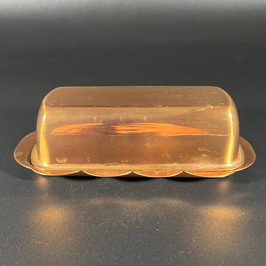 1970s Coppercraft Guide Copper Butter Tray with Lid