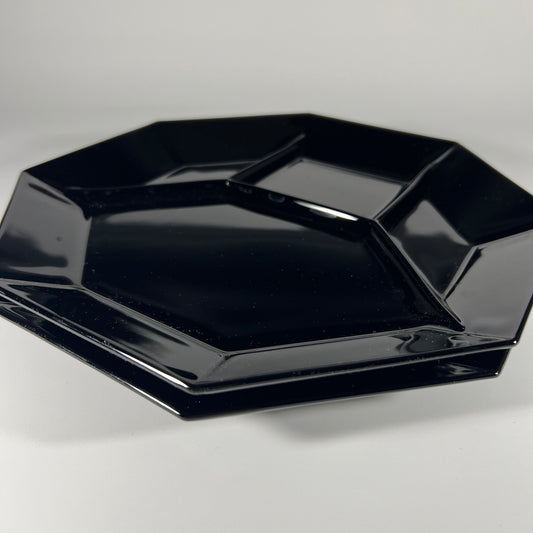 Octagonal Plates by Arcoroc France, Octime Collection