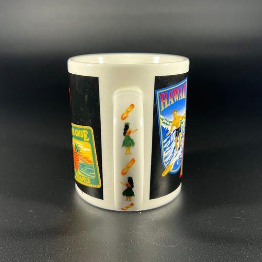 Hawaiian Travel Labels Mug