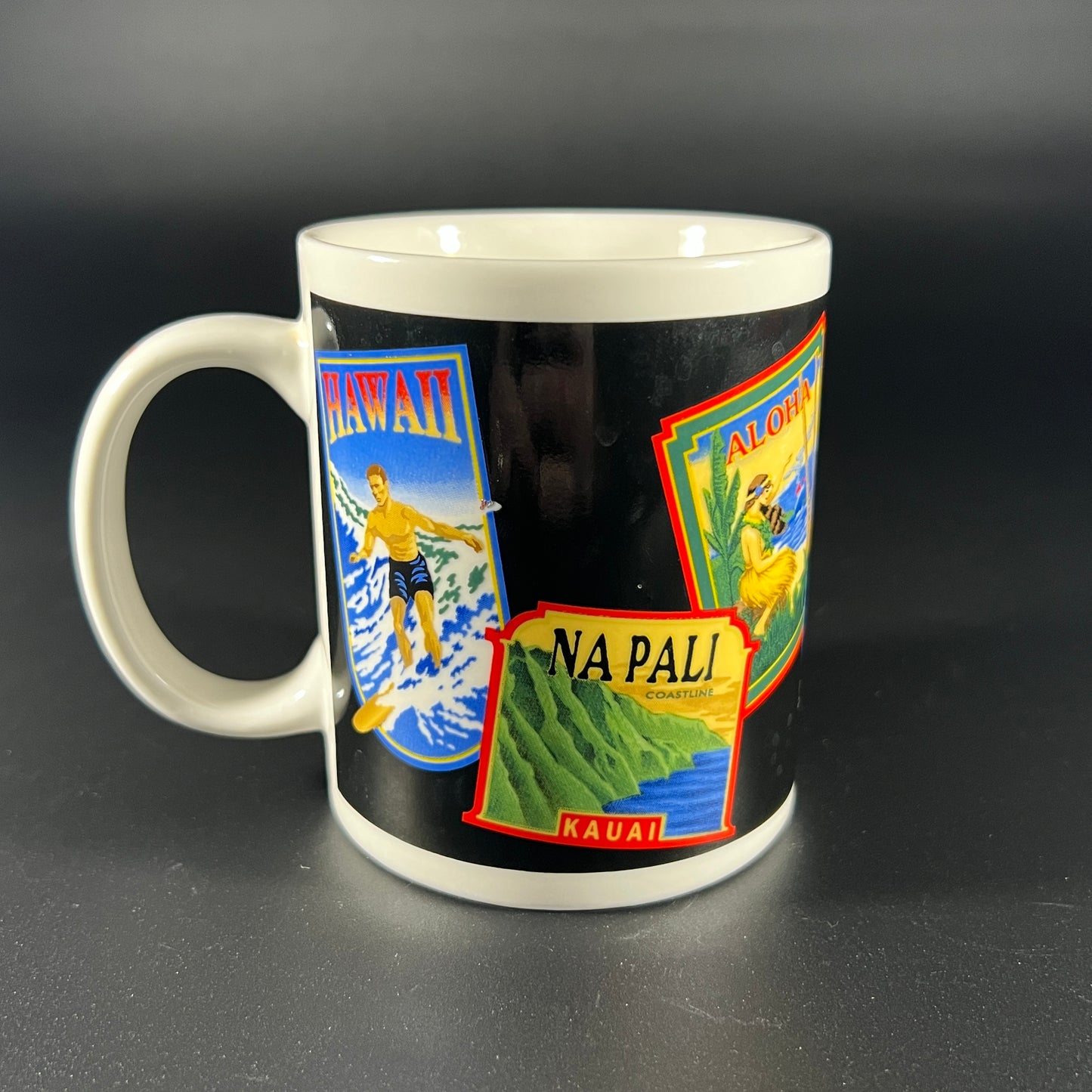 Hawaiian Travel Labels Mug