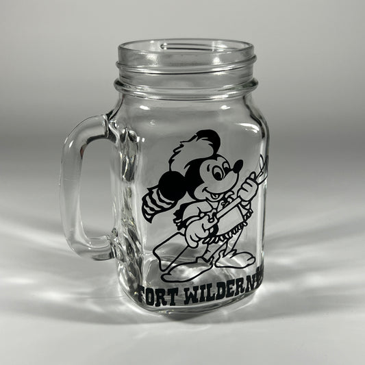 Disney's Fort Wilderness Mason Jar Mug with Mickey Mouse