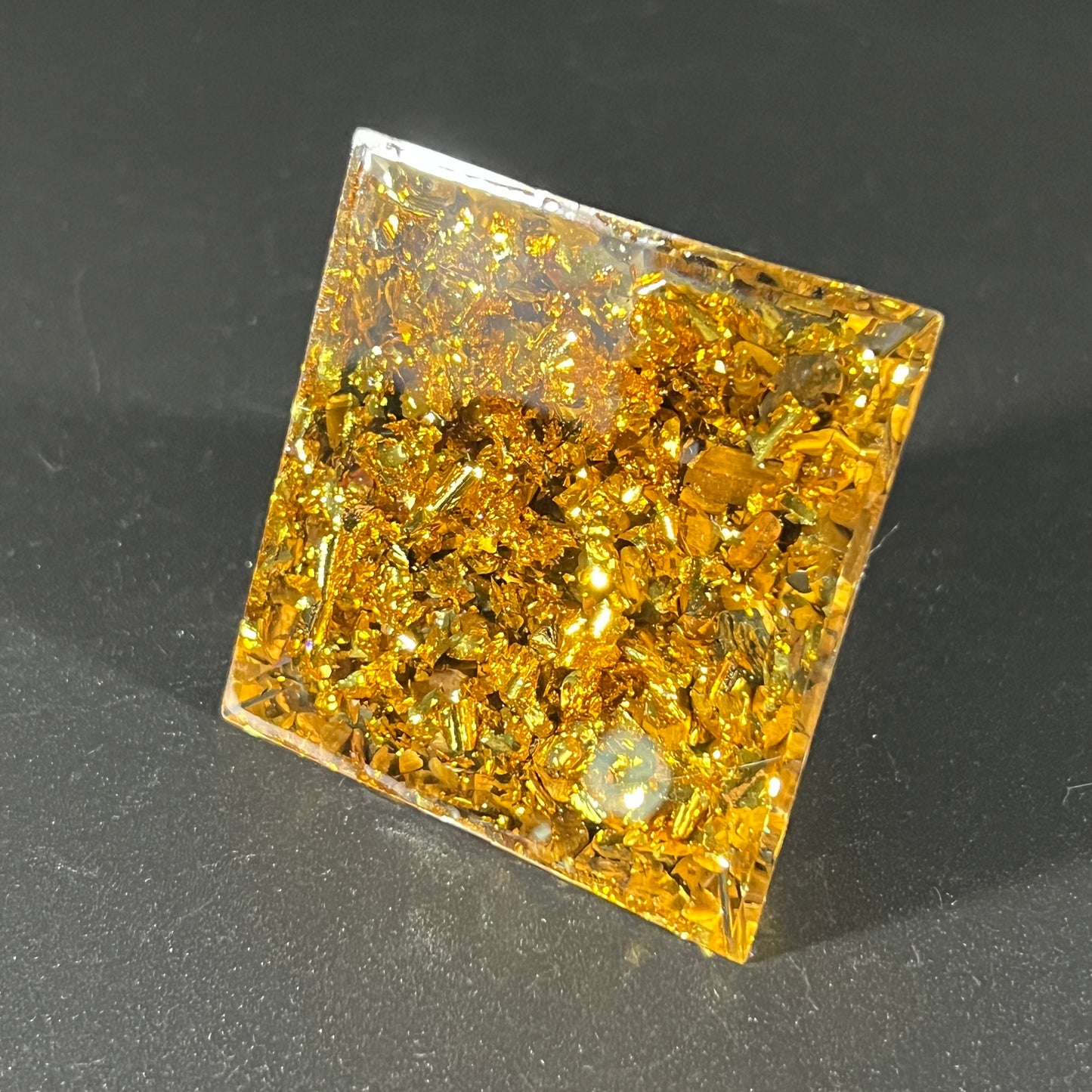 Orgonite Energy Pyramid with Lotus