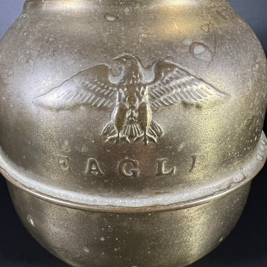Vintage Brass Eagle Spittoon