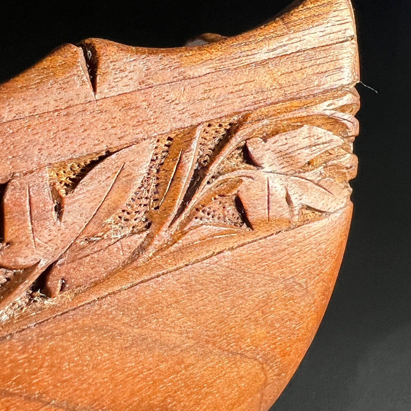 Vintage Hand-Carved Polynesian Wood Bowl
