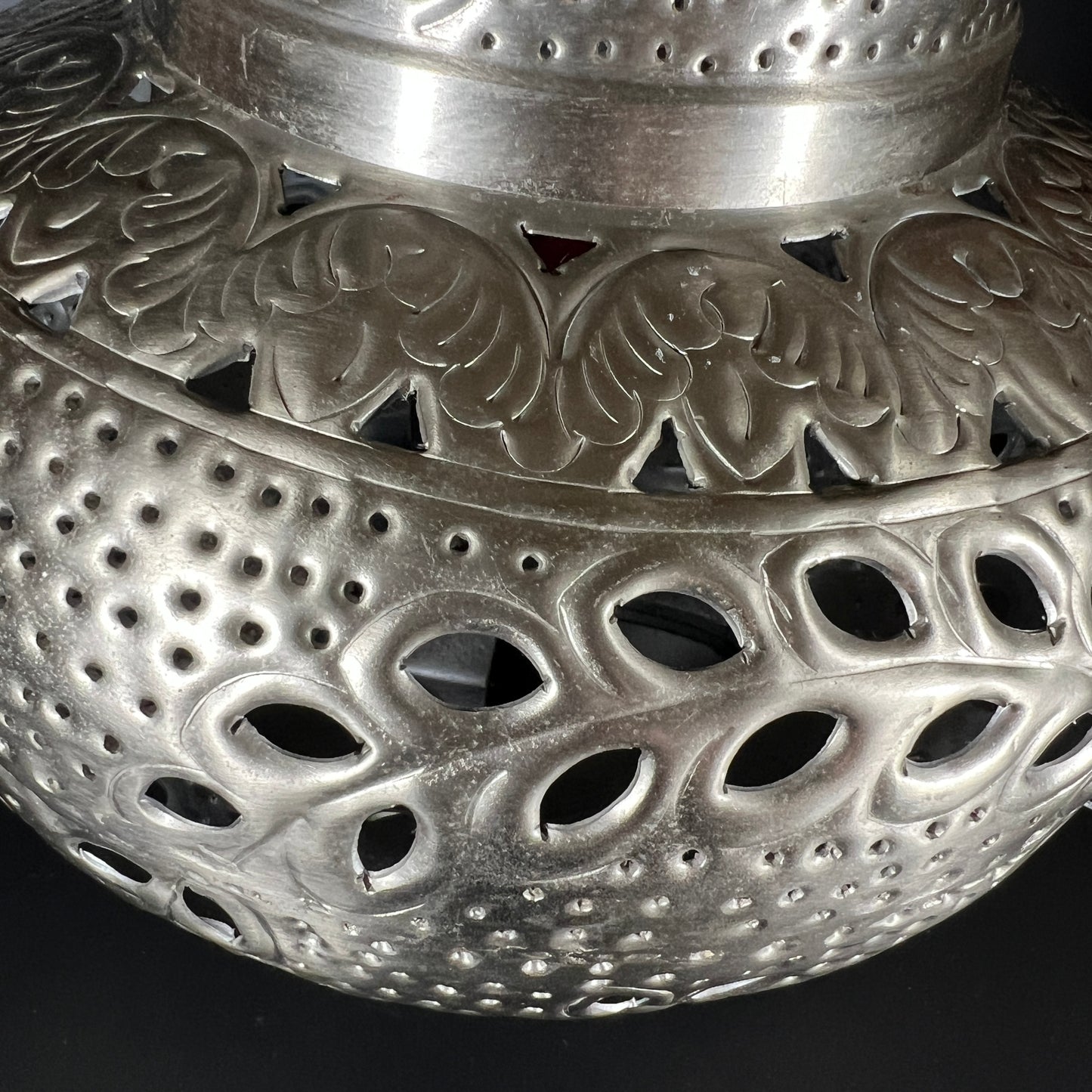 Stunning Moroccan Metal Tabletop Lamp