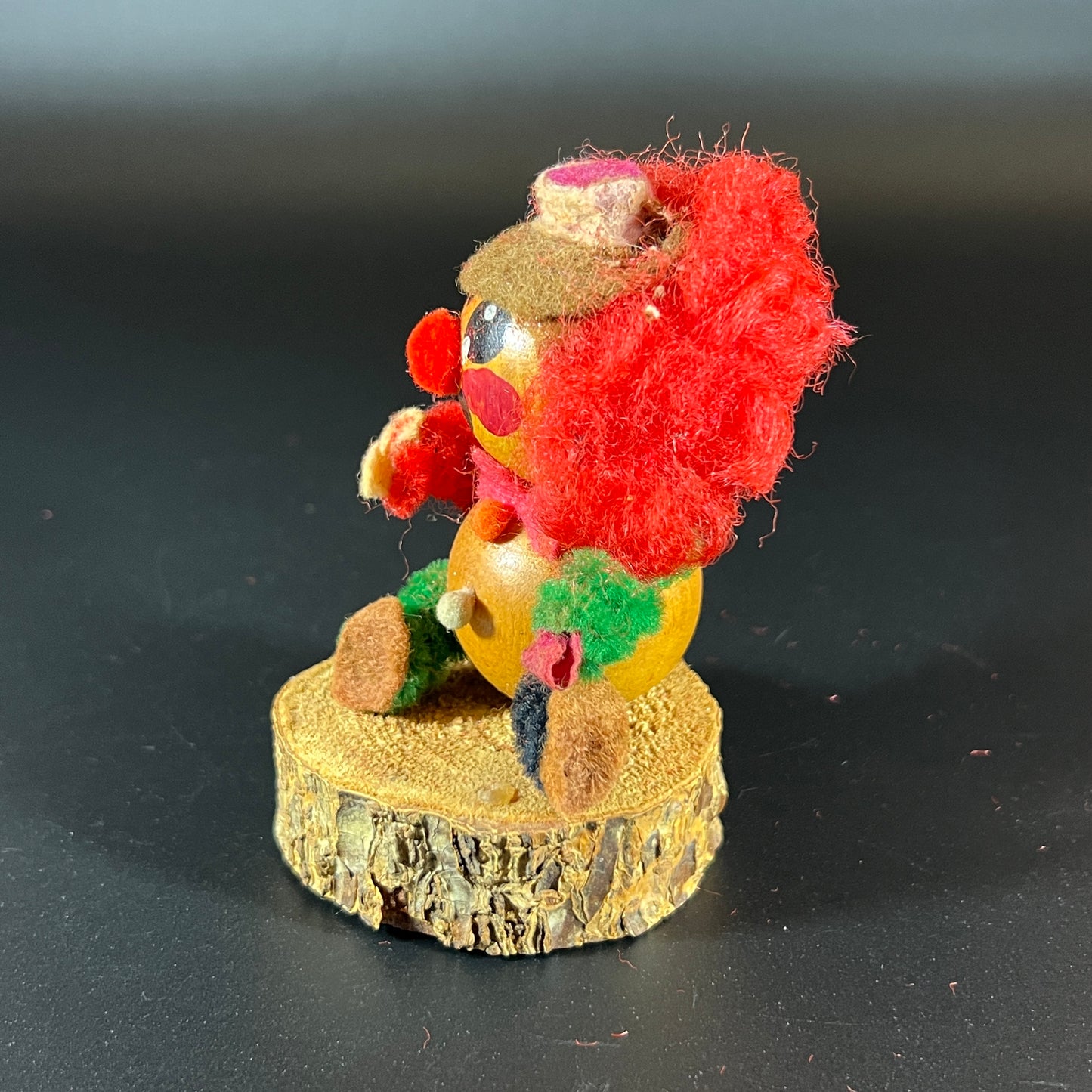 Charming Vintage Set of 5 Handmade Clown Dolls – Unique One-of-a-Kind Collection