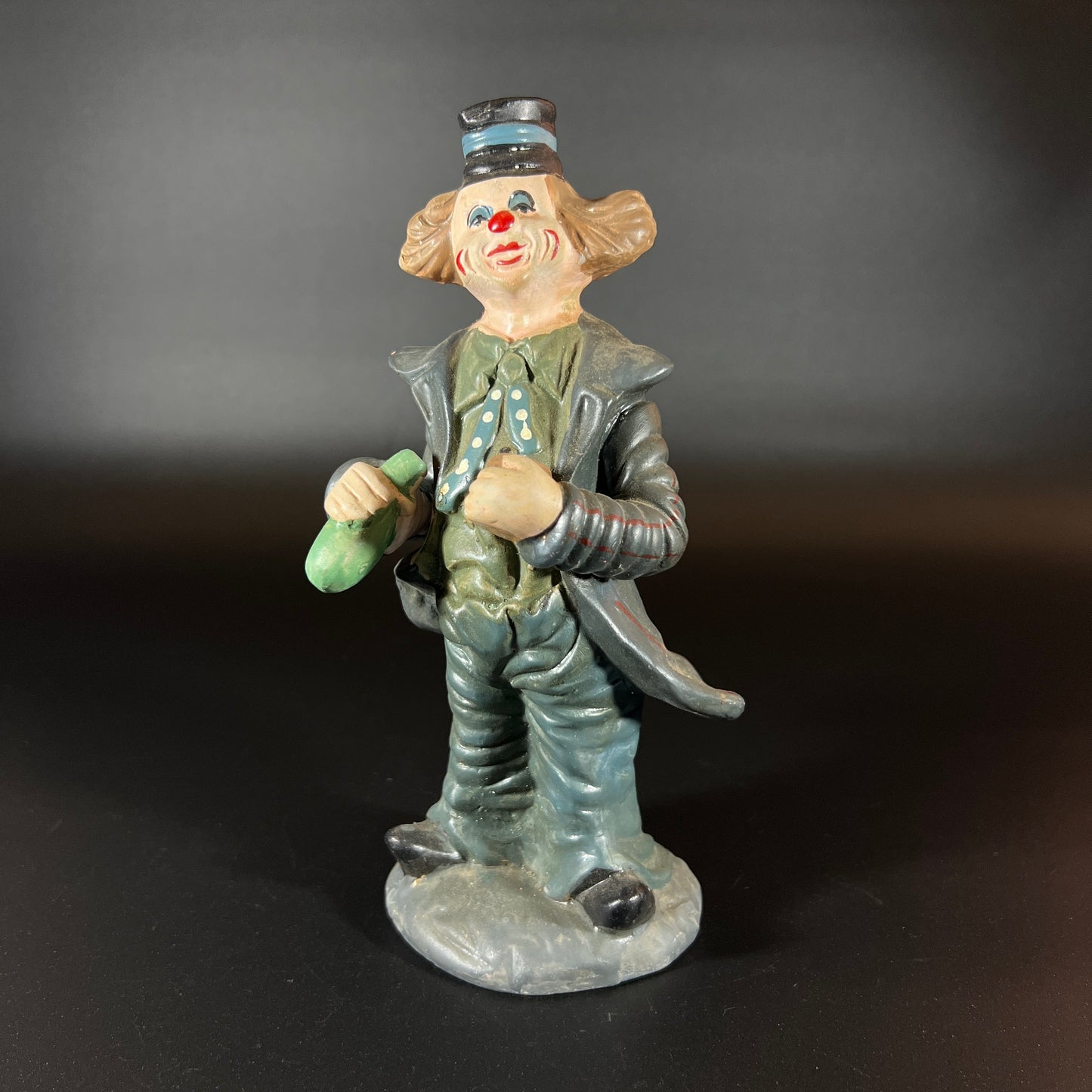 Charming Vintage Set of 5 Handmade Clown Dolls – Unique One-of-a-Kind Collection