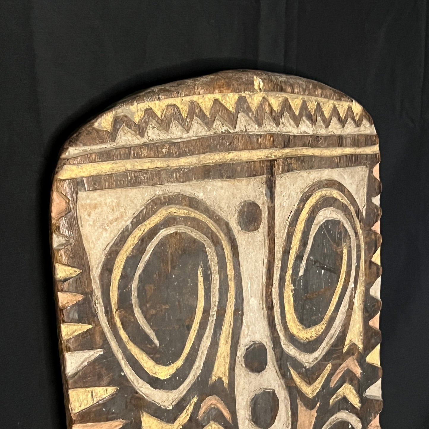 42" Sepik River Warrior Arrow Deflector Shield | Kupkein, Papua New Guinea