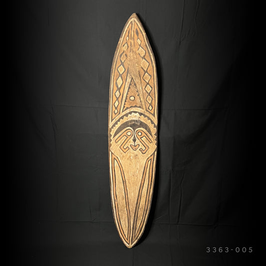 45" Papuan Gulf Ancestral Spirit Gope Board | Urama Island, Papua New Guinea | Ron Perry Provenance
