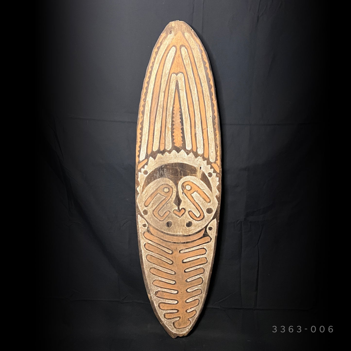 39" Papuan Gulf Ancestral Spirit Gope Board | Urama Island, Papua New Guinea | Ron Perry Provenance