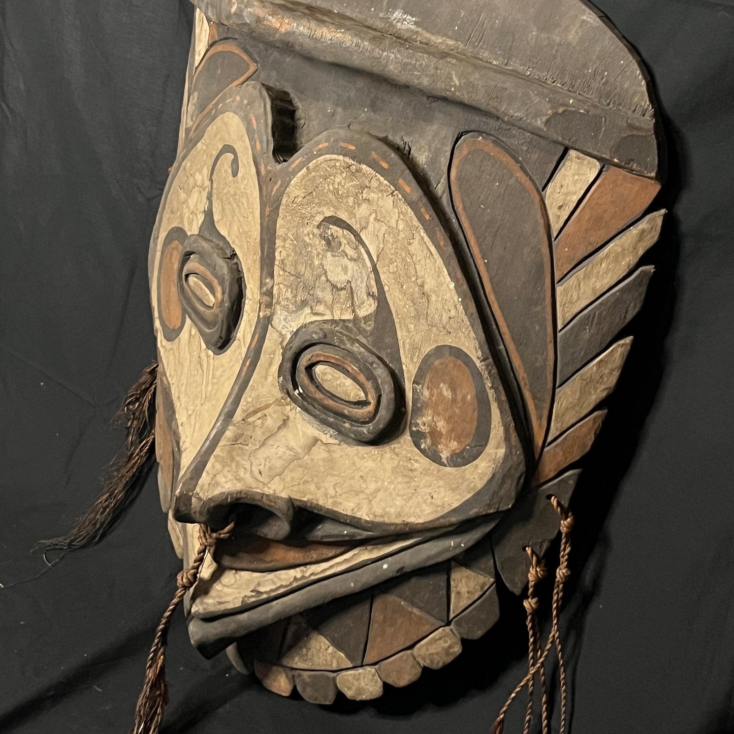 29" Middle Sepik River Wooden Spirit Mask | Papua New Guinea | Ron Perry Provenance