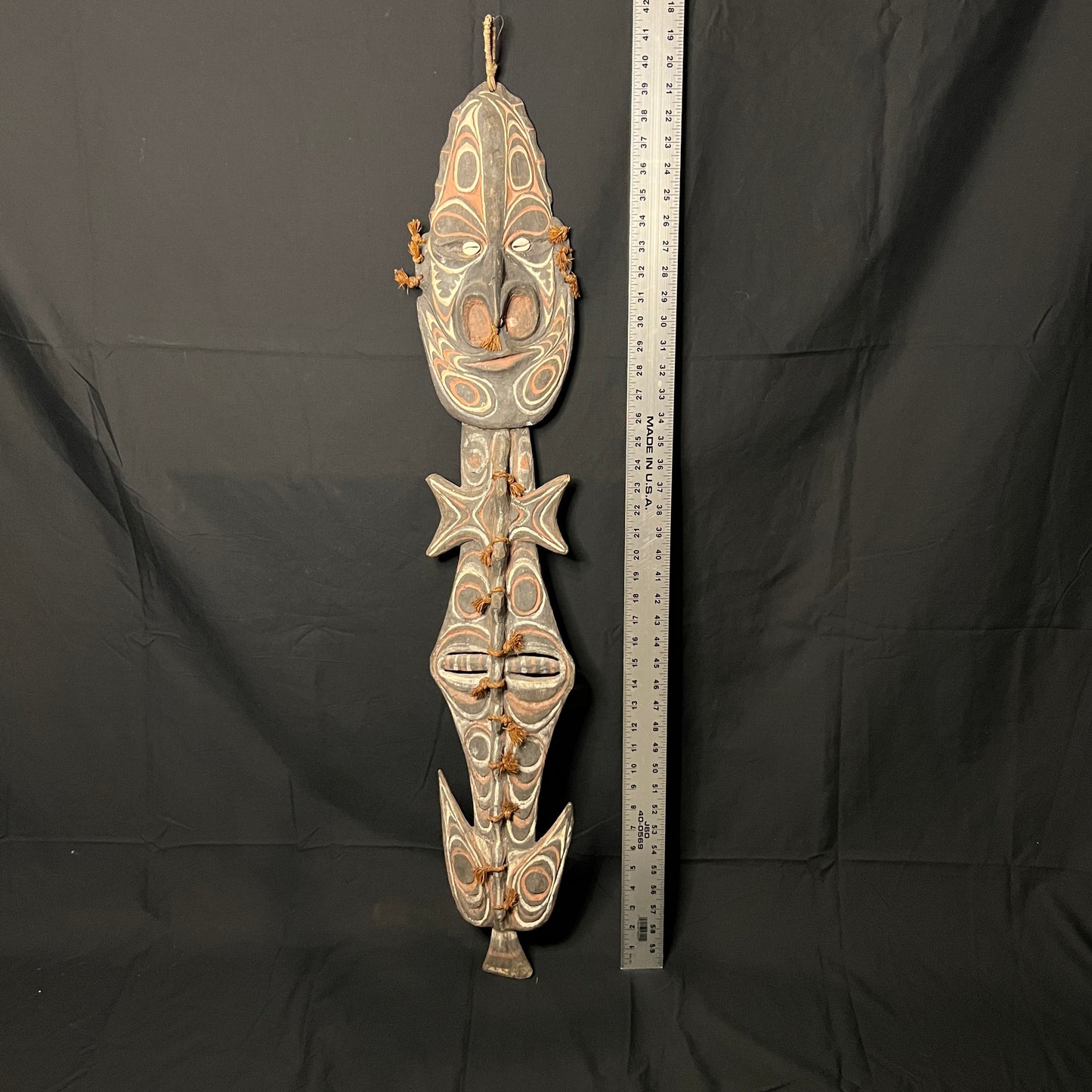 40" Blackwater River Ancestral Food Suspension Hook | Iatmul, Papua New Guinea | Ron Perry Provenance