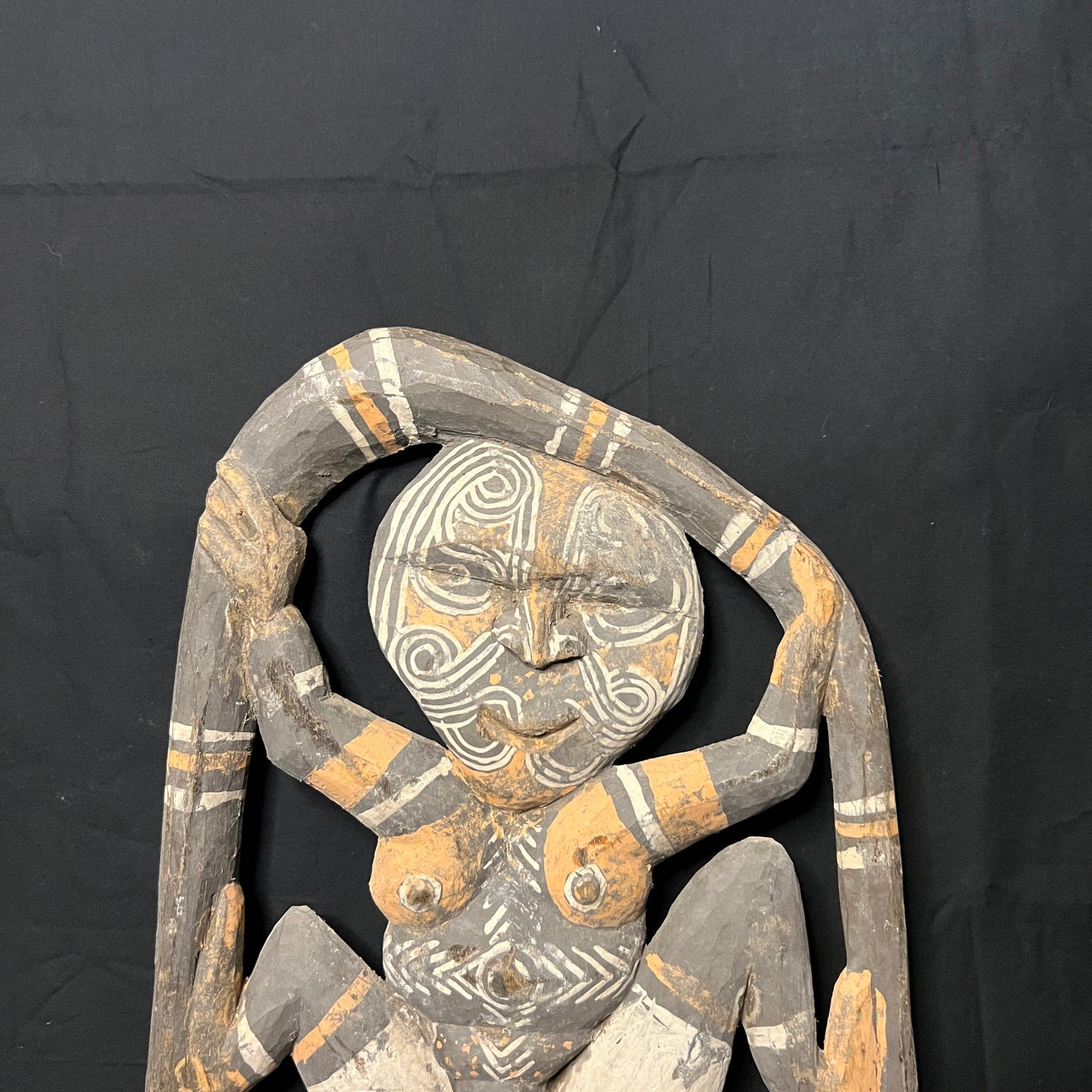25" Sepik River Ancestral Fertility Plaque (Yamuk) | Iatmul, Papua New Guinea | Ron Perry Provenance
