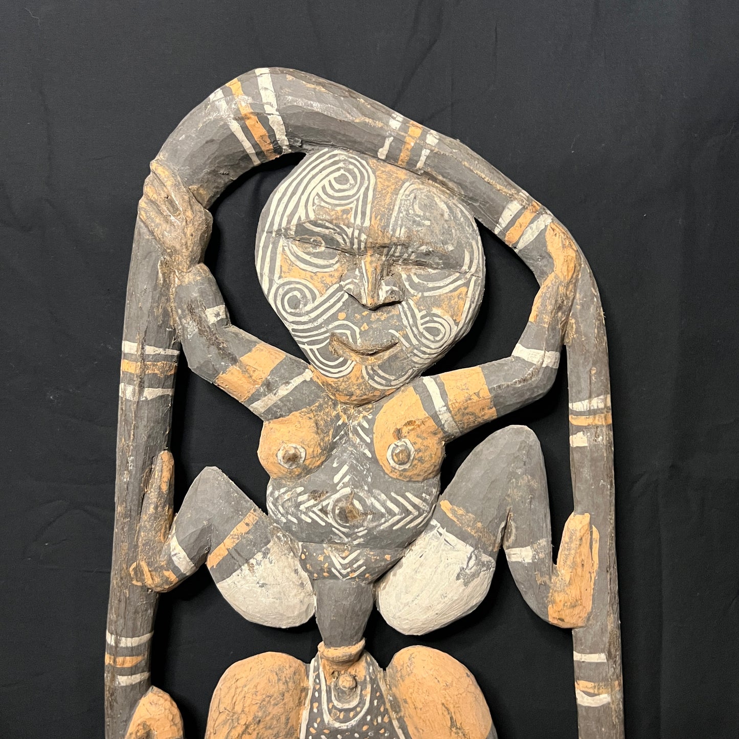 25" Sepik River Ancestral Fertility Plaque (Yamuk) | Iatmul, Papua New Guinea | Ron Perry Provenance
