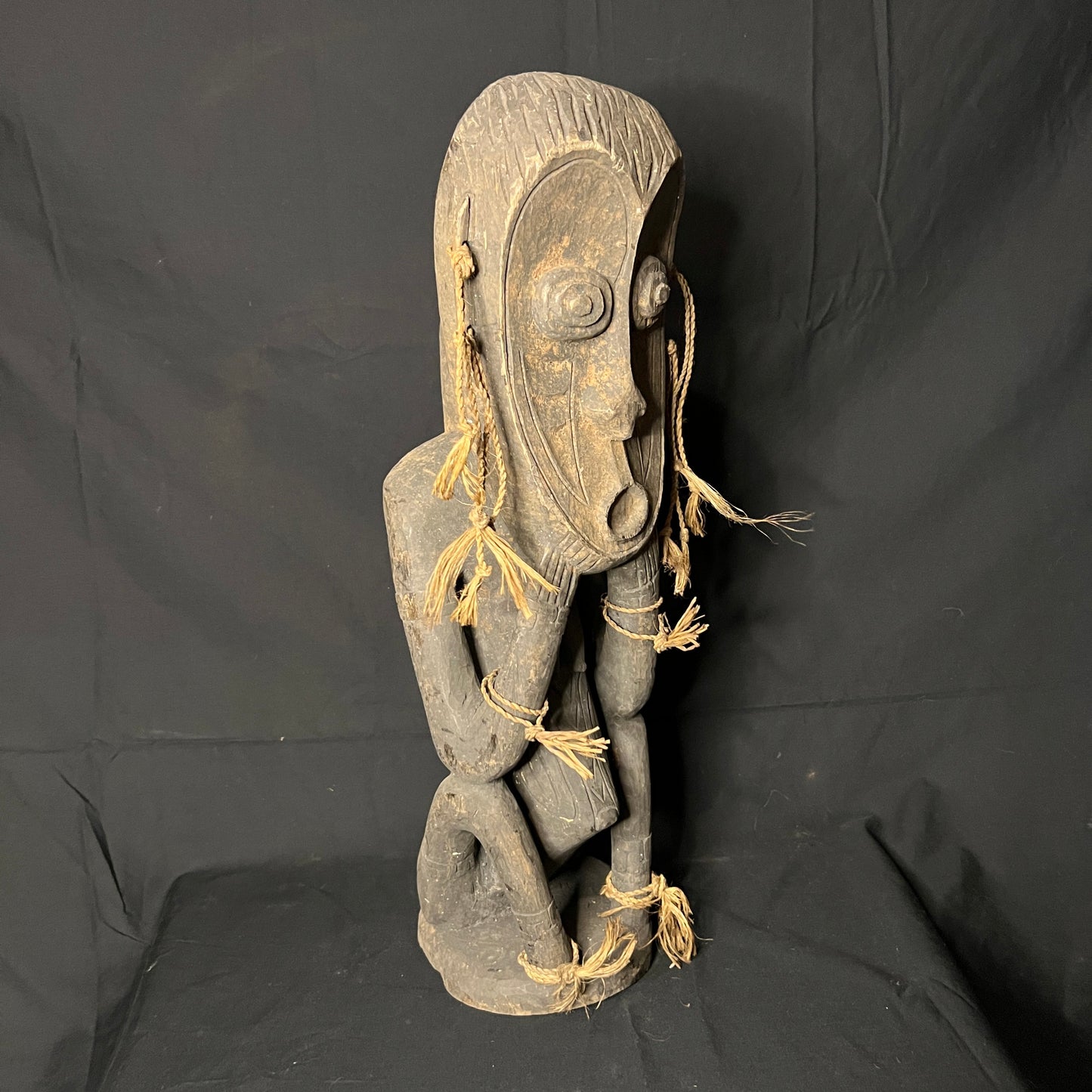 21" Sepik River Ancestor Sculpture (Awan / Village Cult Figure) | Papua New Guinea | Ron Perry Provenance
