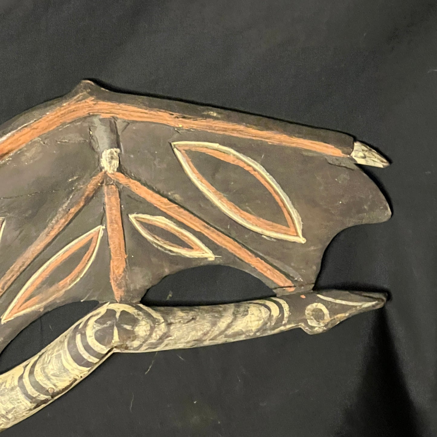 25" Sepik River Ancestral Bat Figure Carving | Papua New Guinea | Ron Perry Provenance