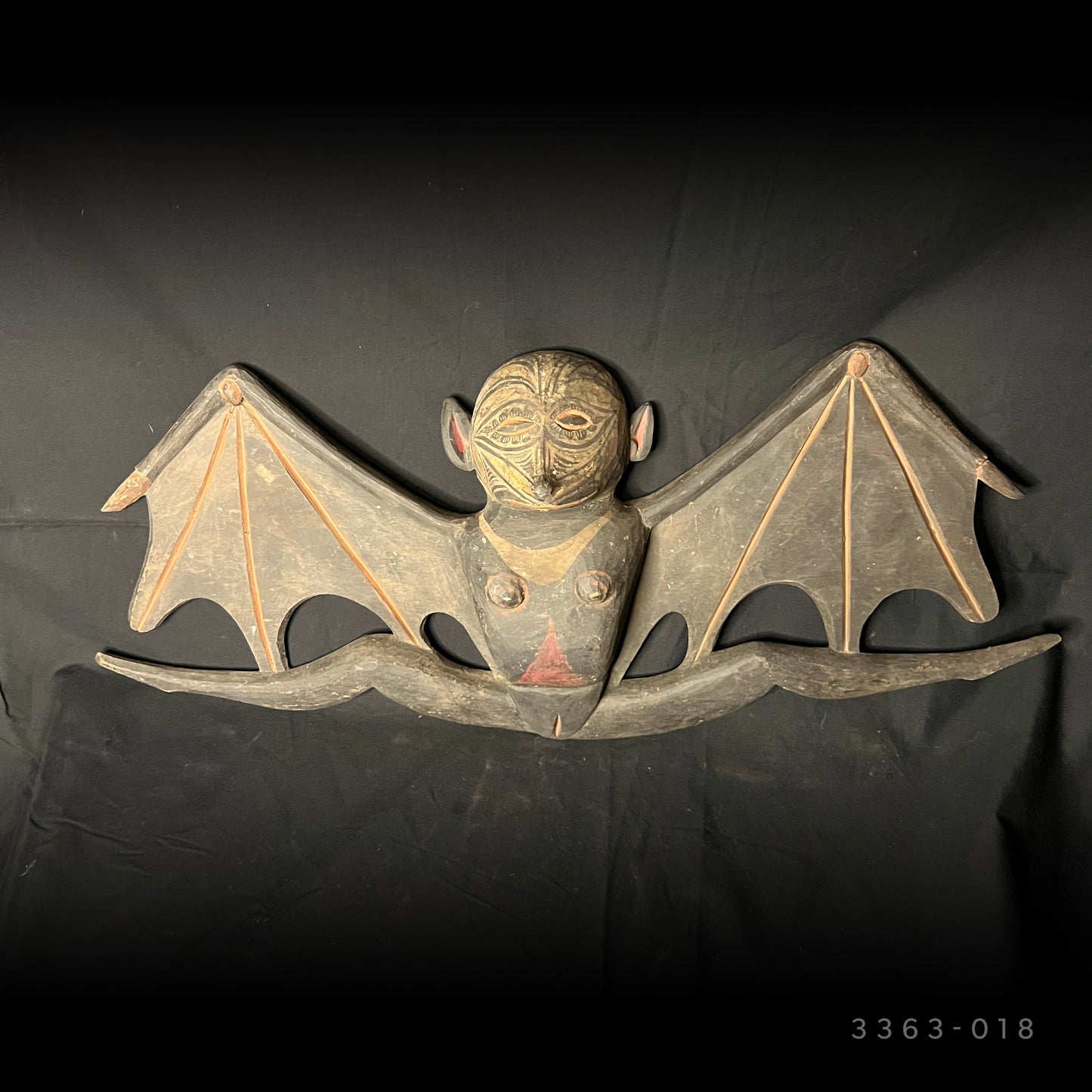 23" Sepik River Ancestral Bat Figure Carving | Papua New Guinea | Ron Perry Provenance