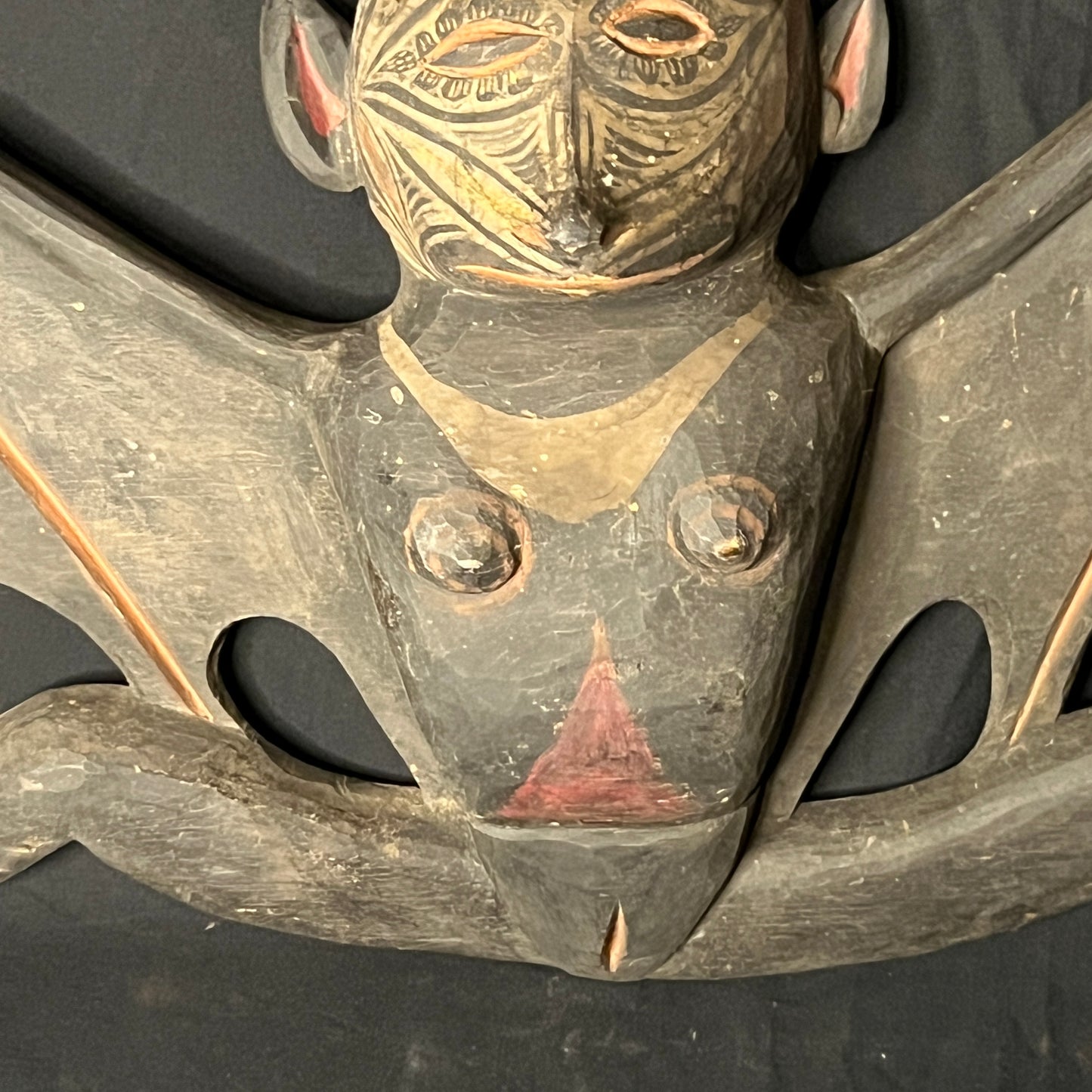 23" Sepik River Ancestral Bat Figure Carving | Papua New Guinea | Ron Perry Provenance