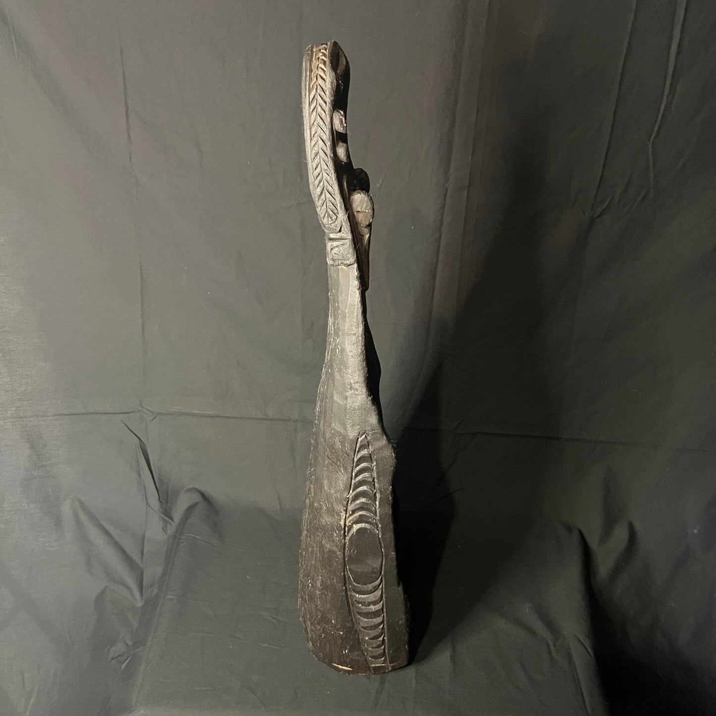 26" Sepik River Ancestral Crocodile Canoe Prow | Papua New Guinea | Ron Perry Provenance